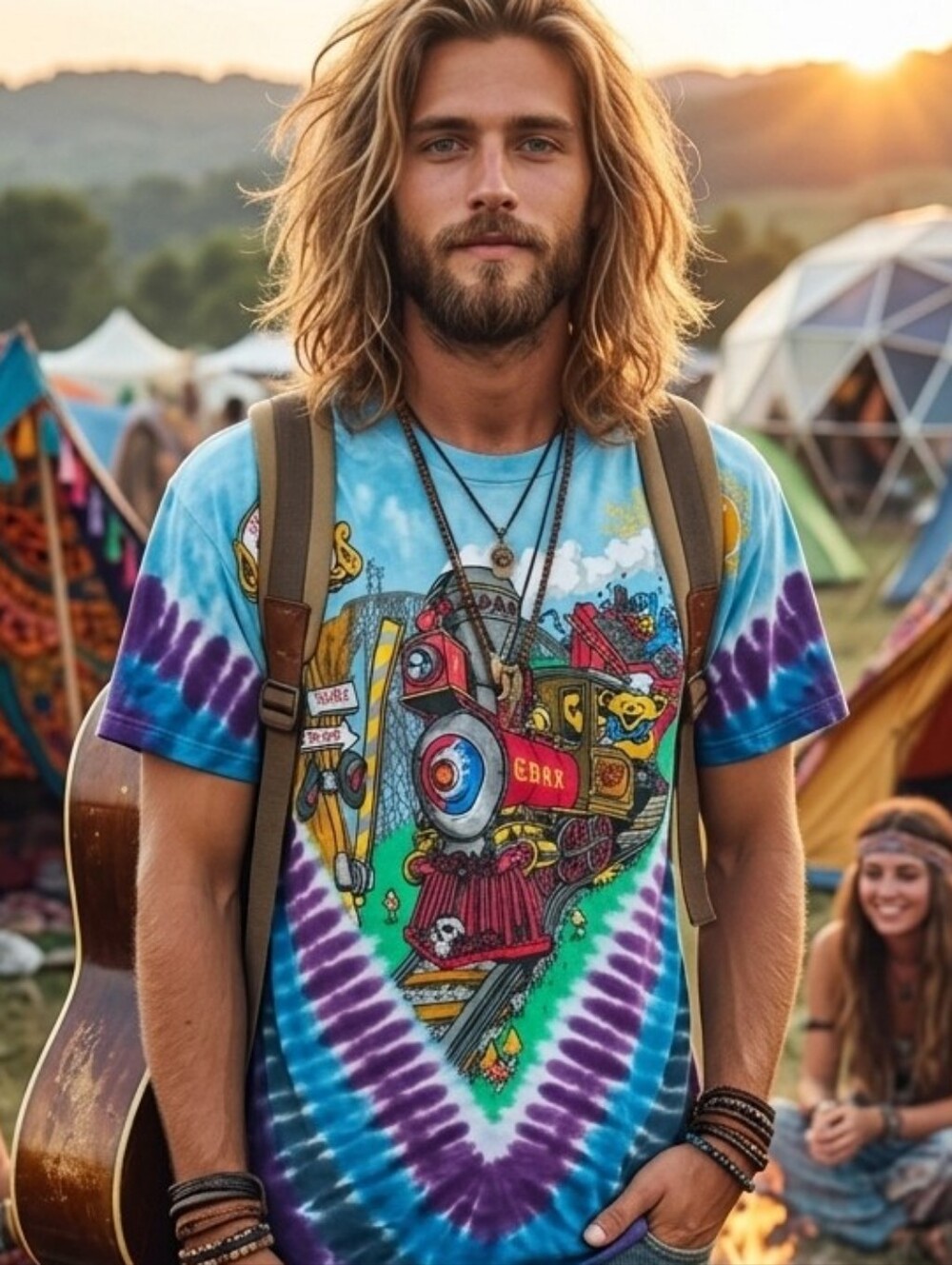 Grateful Dead Casey Jones Riding The Train Graphic T-Shirt